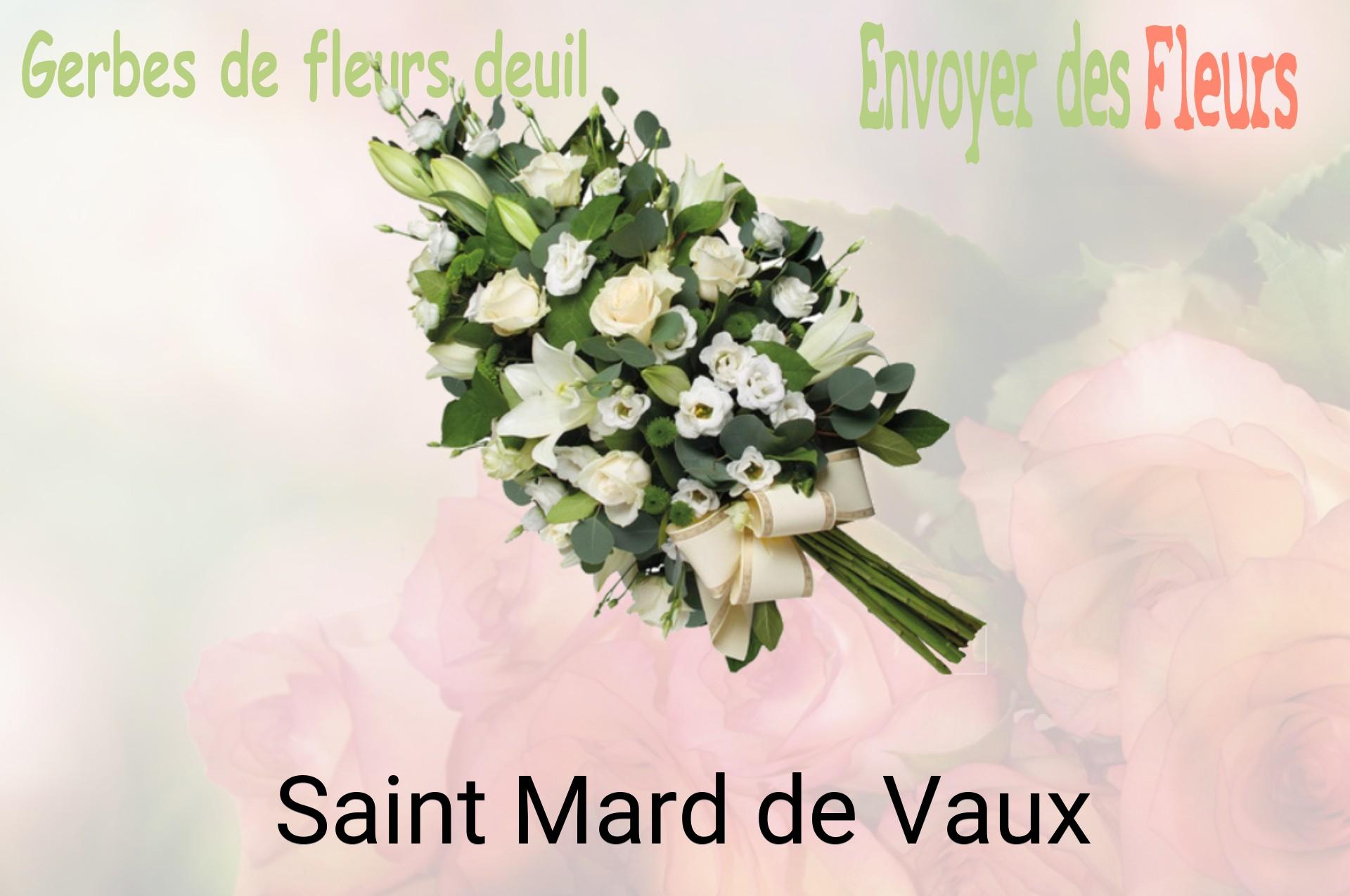 Gerbe de fleurs de deuil livrée à Saint-Mard-de-Vaux